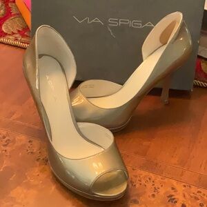 Via Spiga D’Orsay Platinum Pump